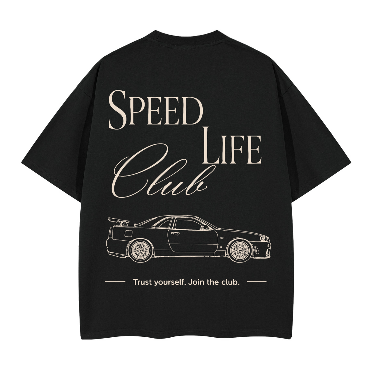 Tee-Shirt SLC R34 GTR Logo blanc Unisex