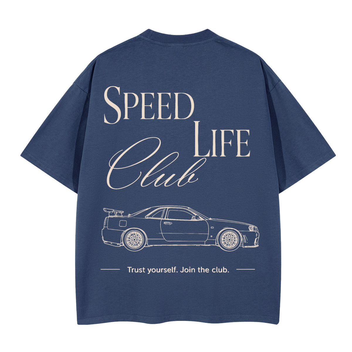 Tee-Shirt SLC R34 GTR Logo blanc Unisex