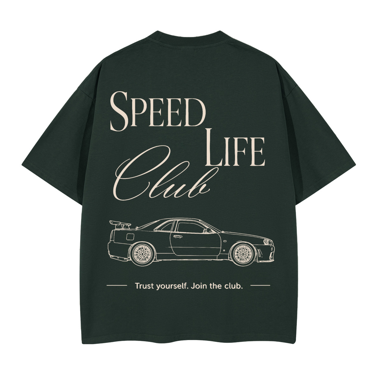 Tee-Shirt SLC R34 GTR Logo blanc Unisex