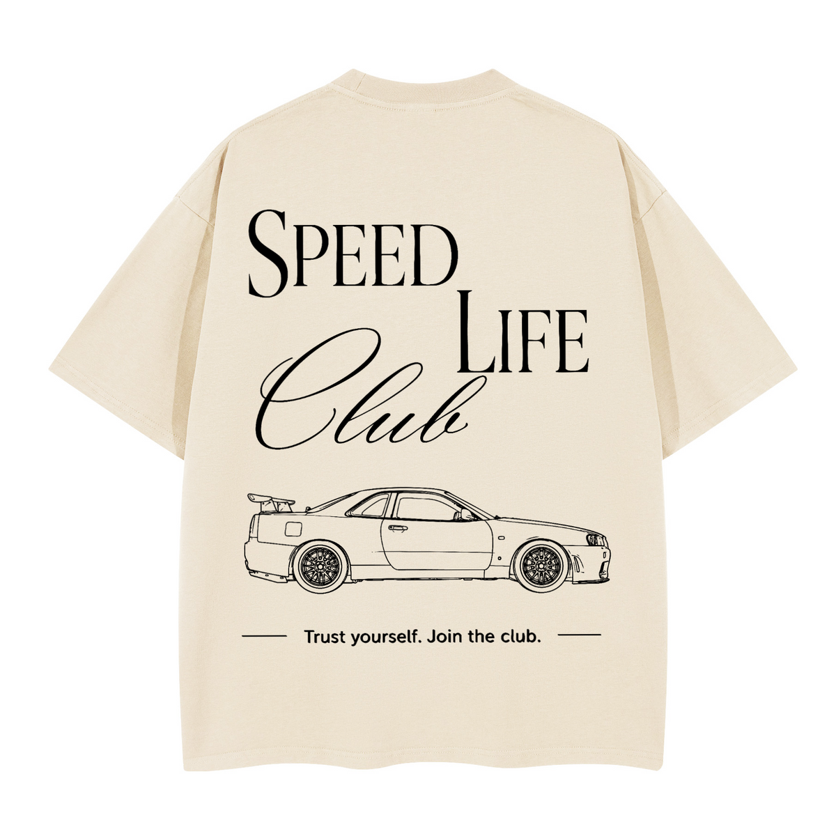 Tee-Shirt SLC R34 GTR Logo noir Unisex