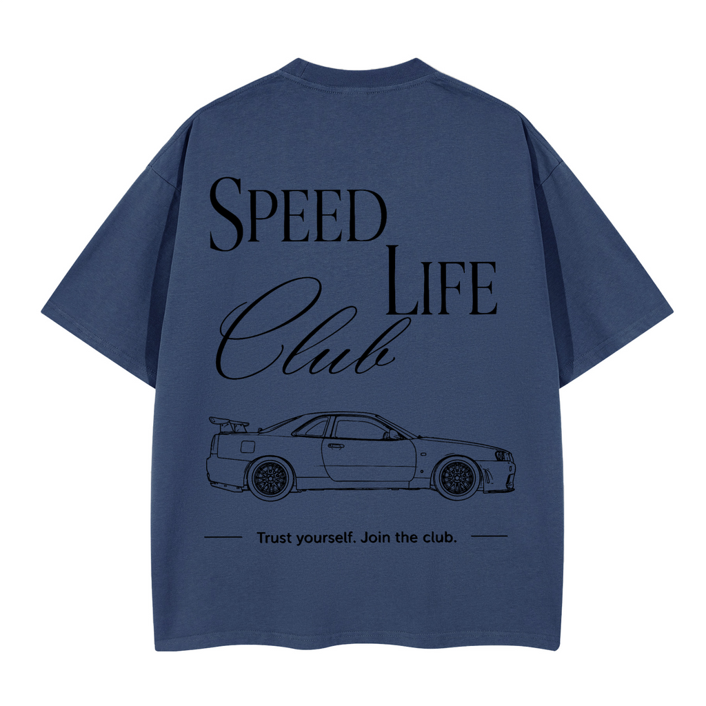 Tee-Shirt SLC R34 GTR Logo noir Unisex