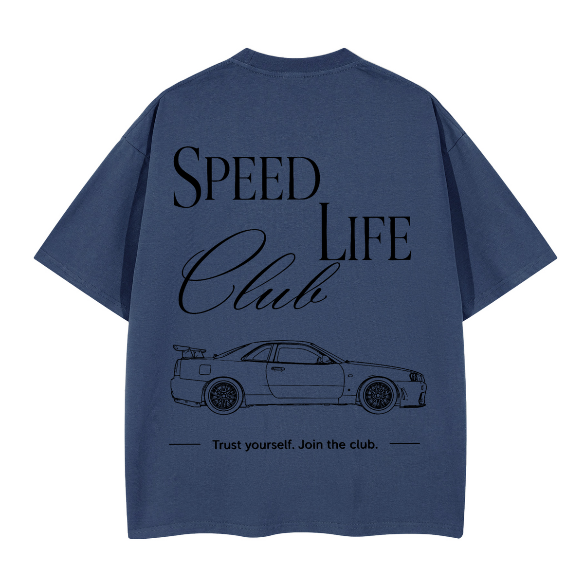 Tee-Shirt SLC R34 GTR Logo noir Unisex