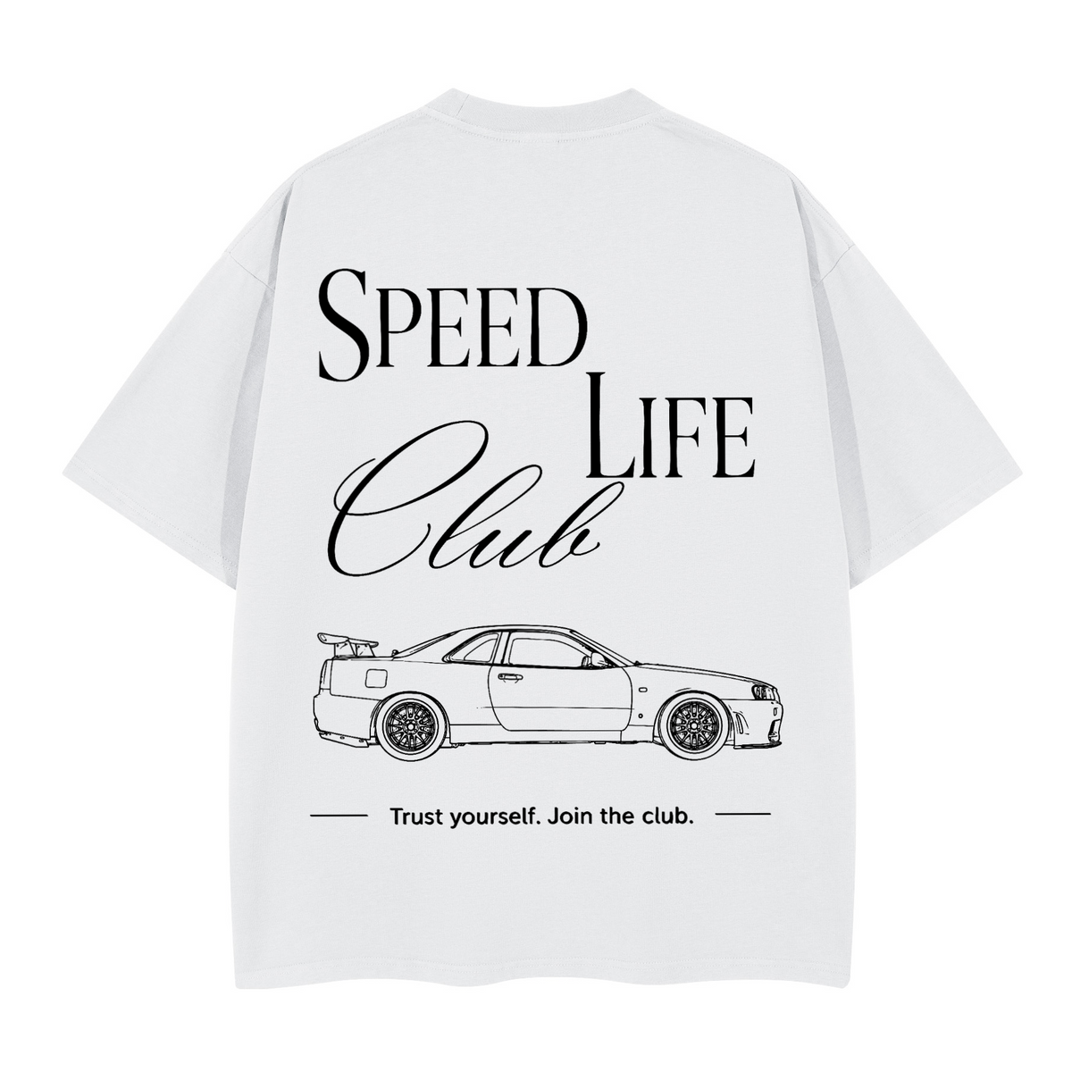 Tee-Shirt SLC R34 GTR Logo noir Unisex