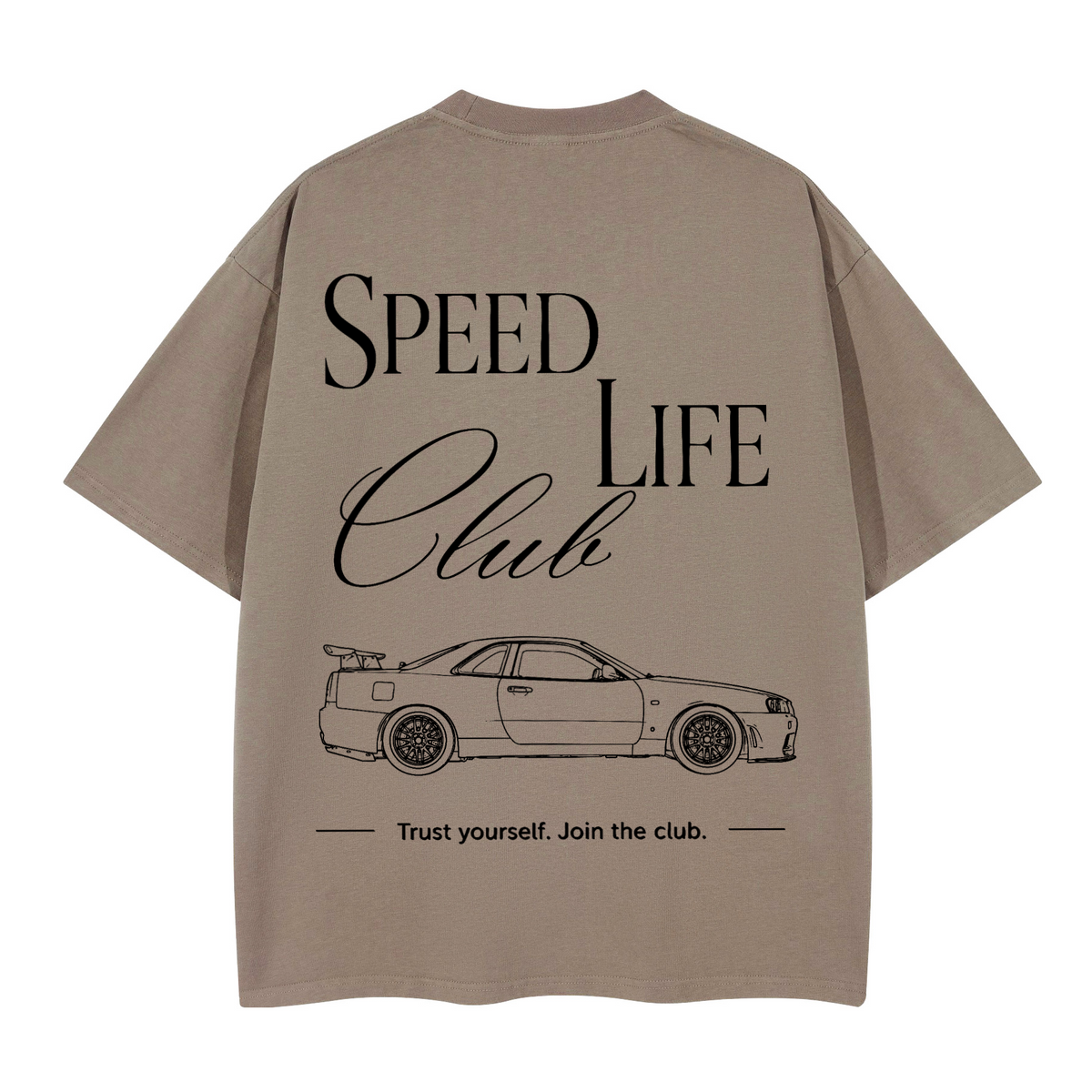 Tee-Shirt SLC R34 GTR Logo noir Unisex