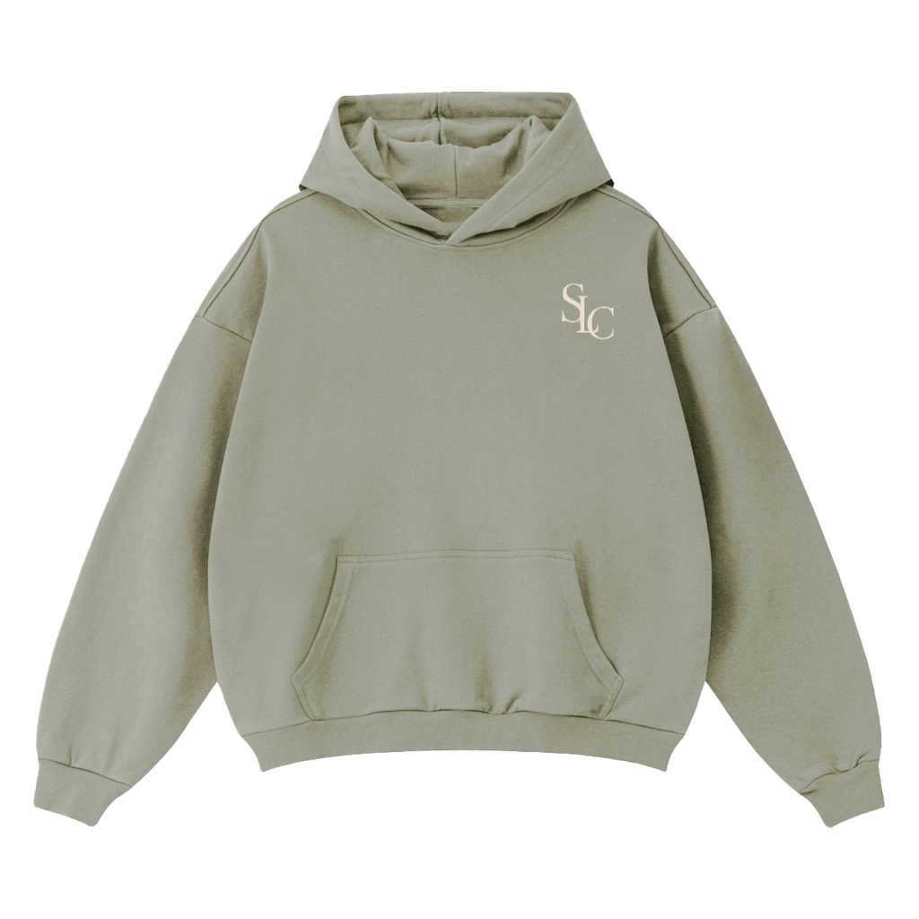 Hoodie SLC R34 GTR logo blanc Unisex 460GSM