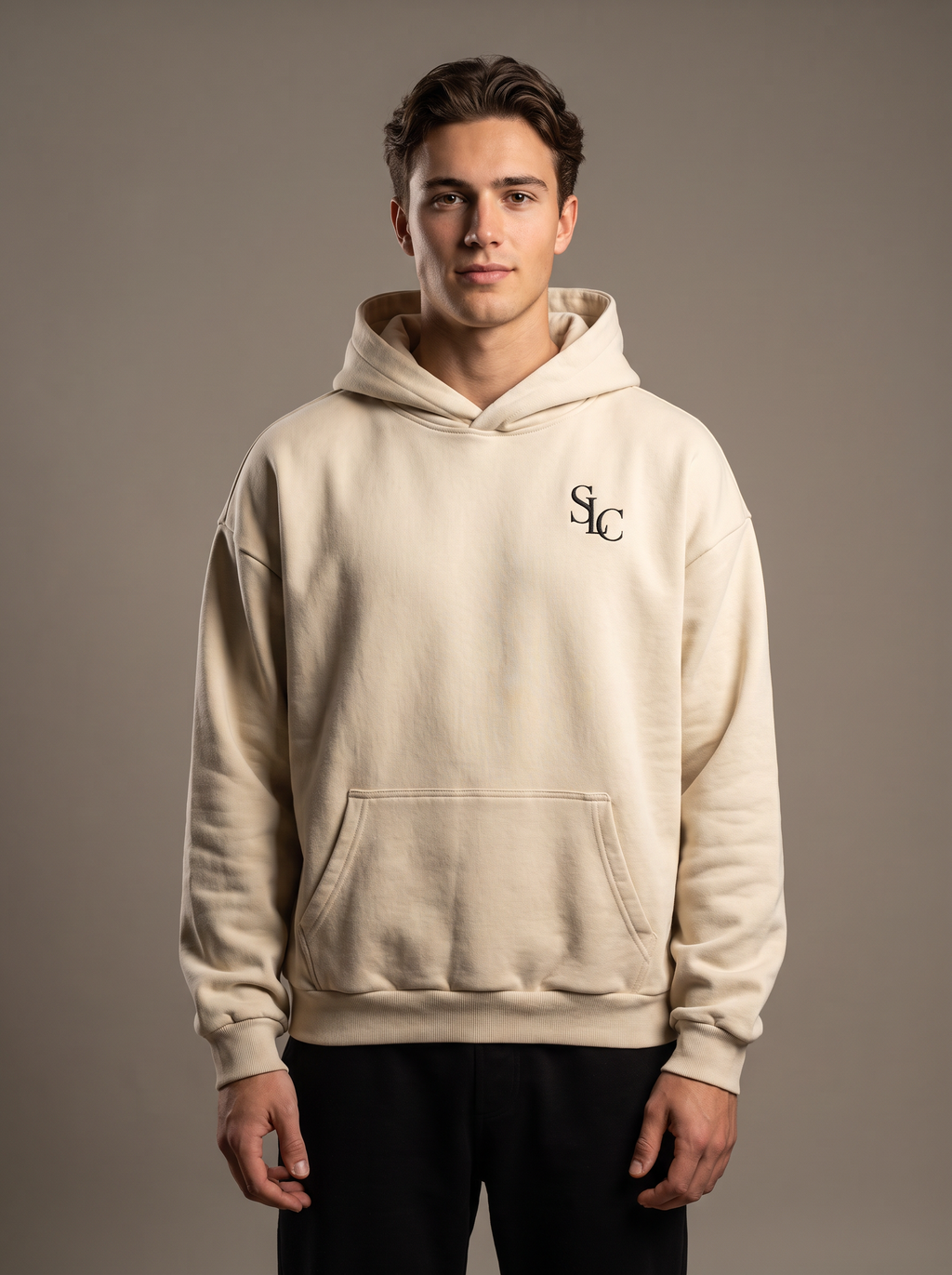 Hoodie SLC R34 GTR logo noir Unisex 460GSM